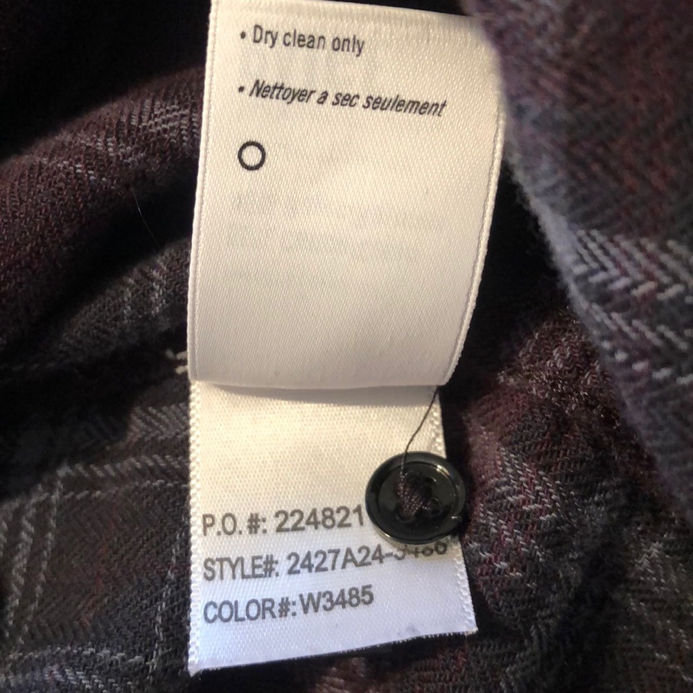 Paige Purple Flannel Shirt w/ Embellishments - Picture 8 of 9